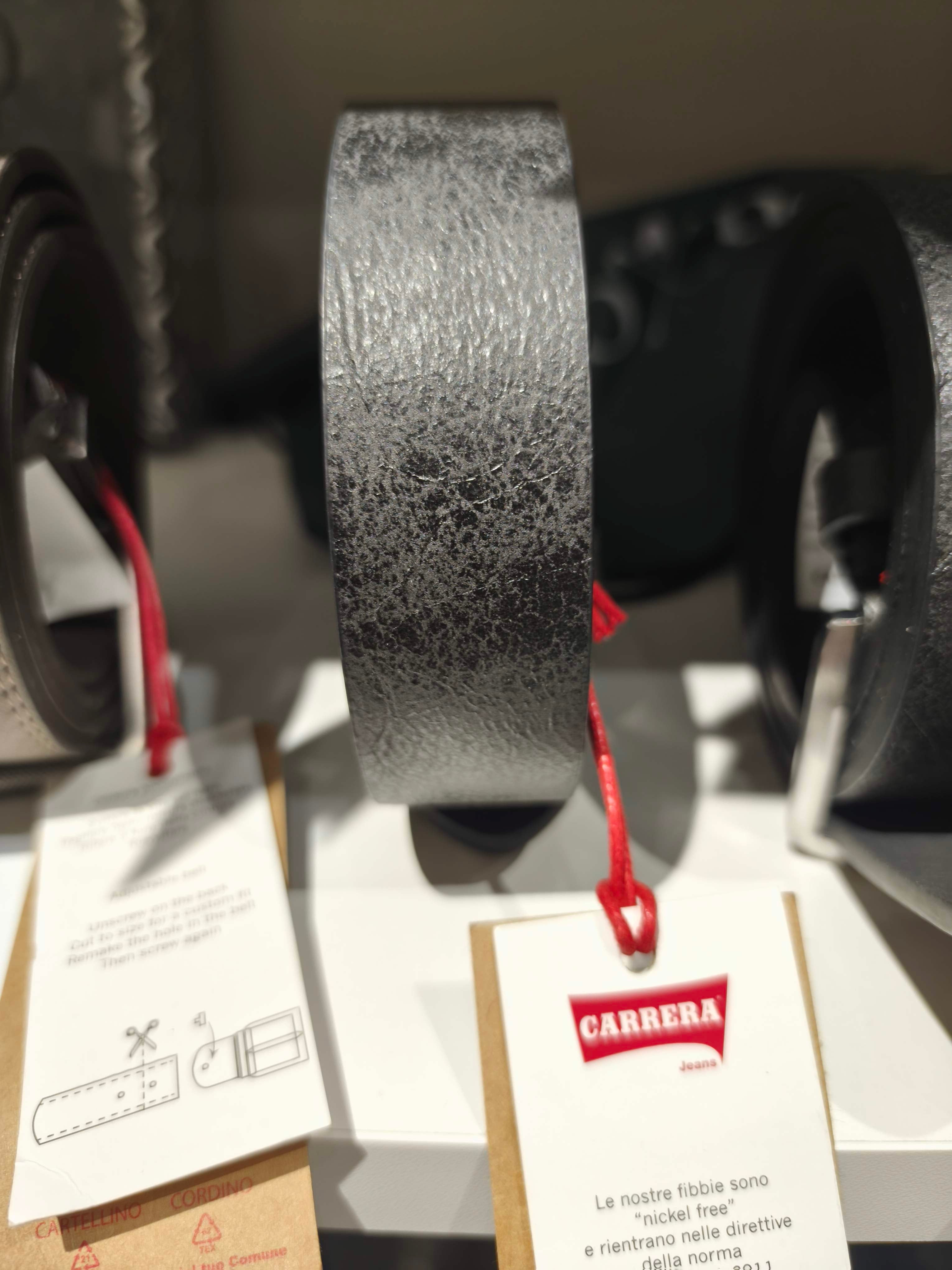 Cintura Uomo Carrera Pelle Sintetica