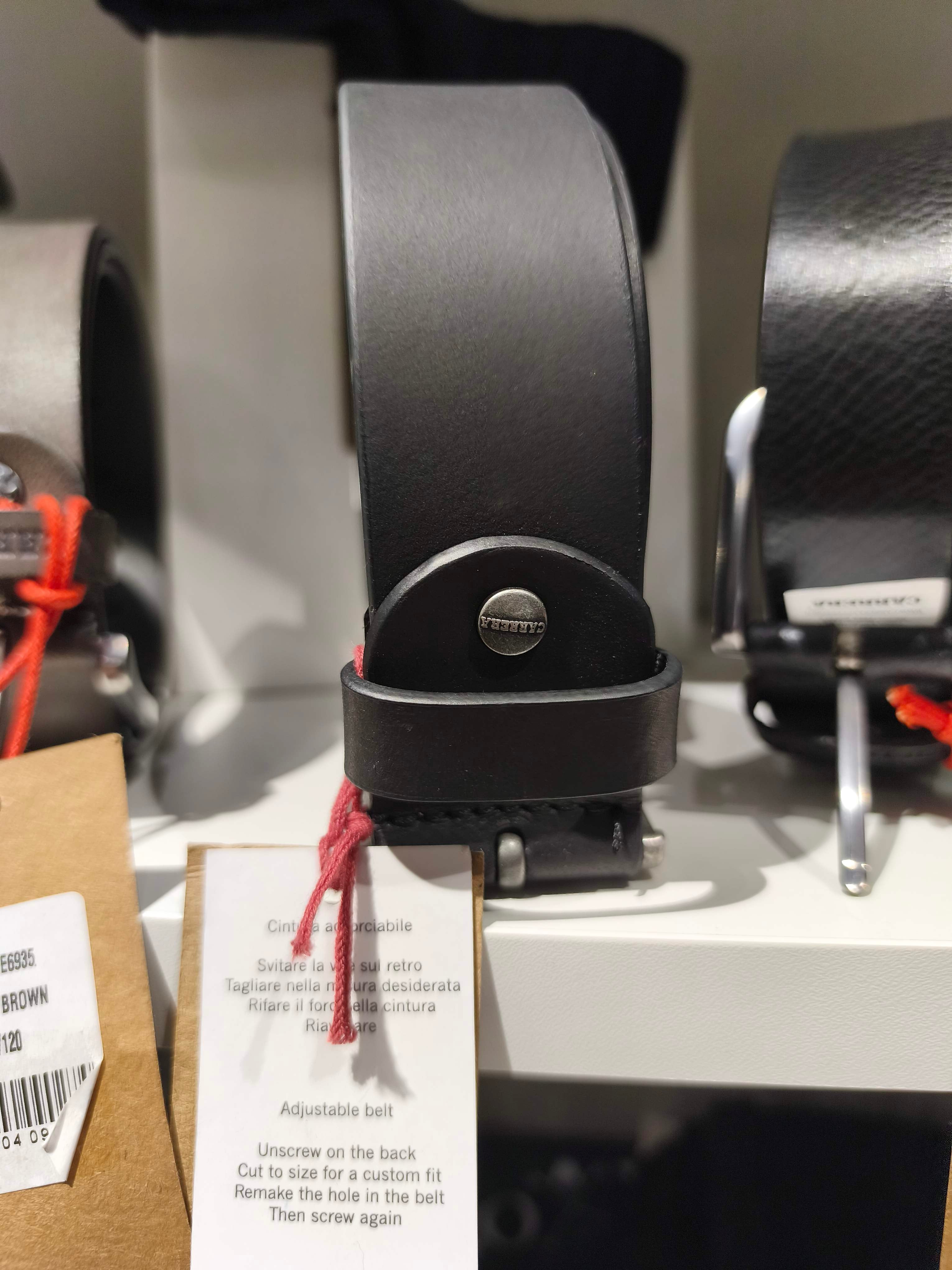 Cintura uomo Carrera in Pelle Vera